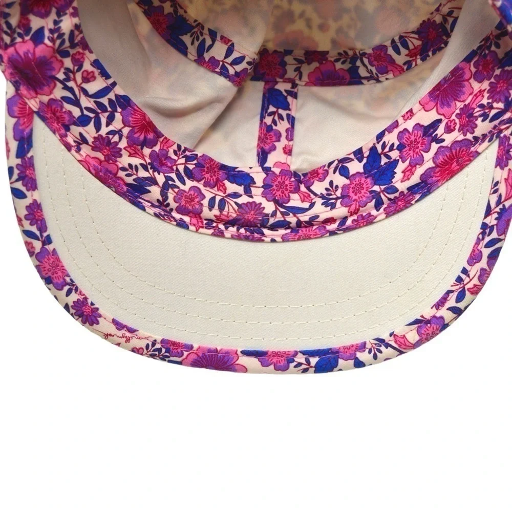 Millymook Girls Mao‎ Cap - Isla Pink Floral OSFM